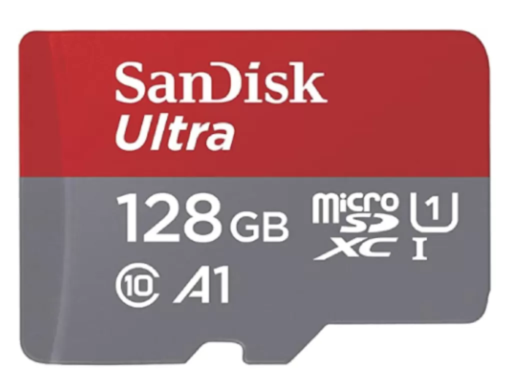 SanDisk 128GB Ultra microSDXC UHS-I Memory Card 140MB/s, C10, U1, Full HD, A1 sa Adapterom