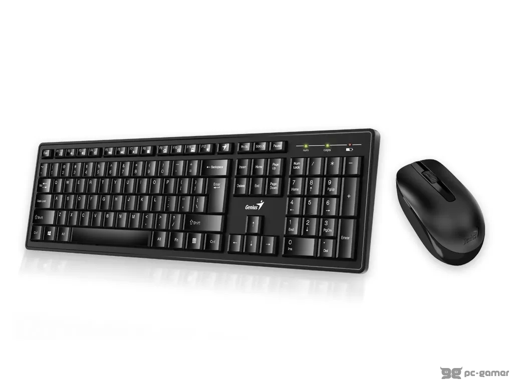 GENIUS Smart KM-8200 Bežični Komplet tastatura i miš, Crna, USB, YU layout
