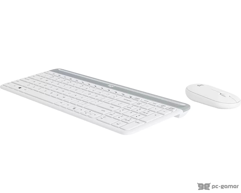 LOGITECH MK470 Wireless Desktop US bela tastatura + mi
