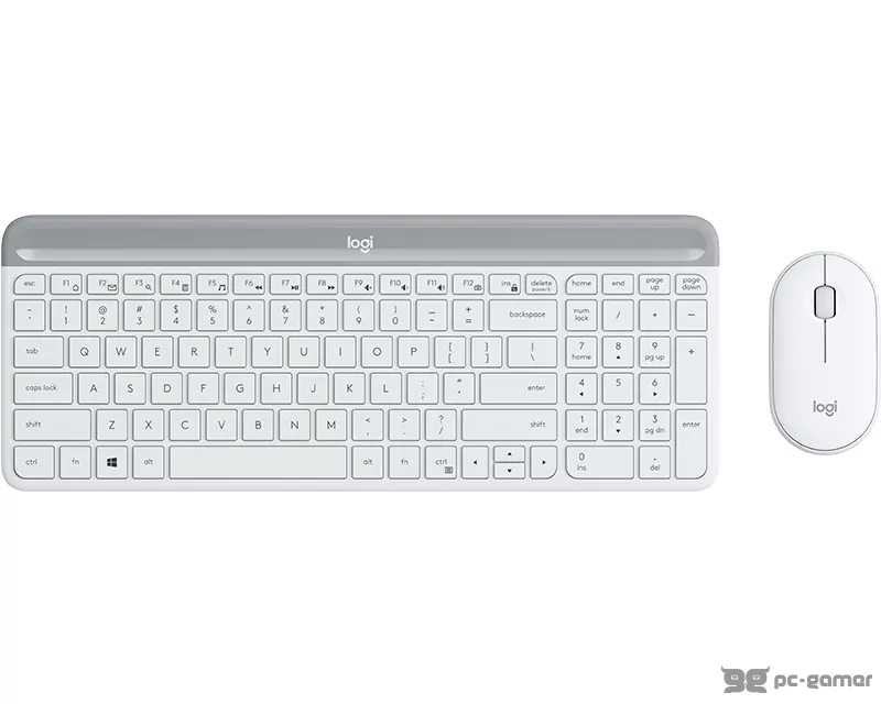 LOGITECH MK470 Wireless Desktop US bela tastatura + mi