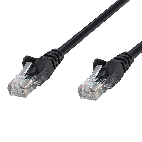 Intellinet Network Cable, Cat6 compatible, CCA, UUTP, PVC, 0.5 m, Black