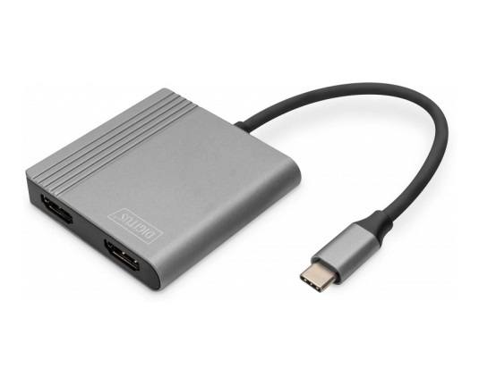 Digitus Adapter USB Type-C -2x HDMI 4K 