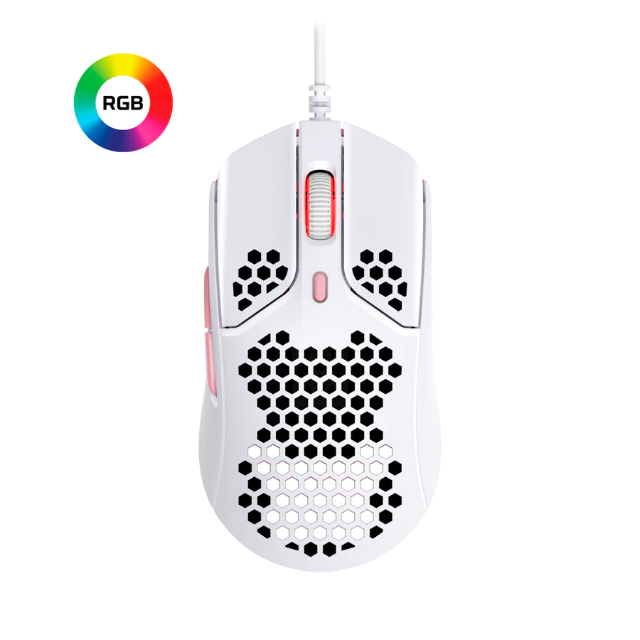 HyperX Pulsefire Haste - Gaming Mouse (White-Pink)
