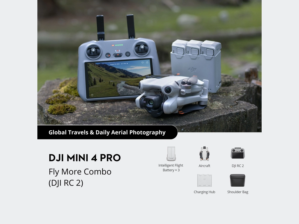 DJI Mini 4 Pro Fly More Combo + DJI RC 2
