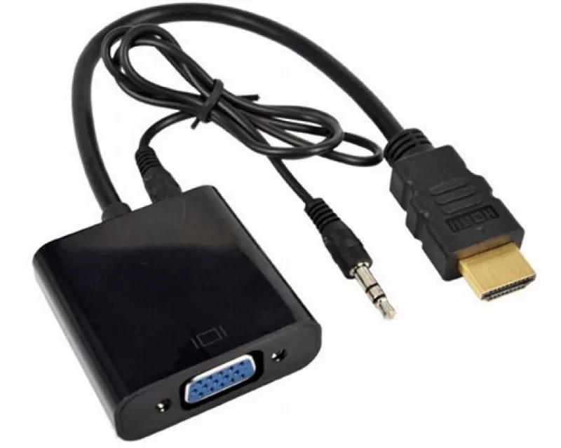 E-GREEN Adapter HDMI (M) - VGA D-sub (F) + Audio kabl 3.5m