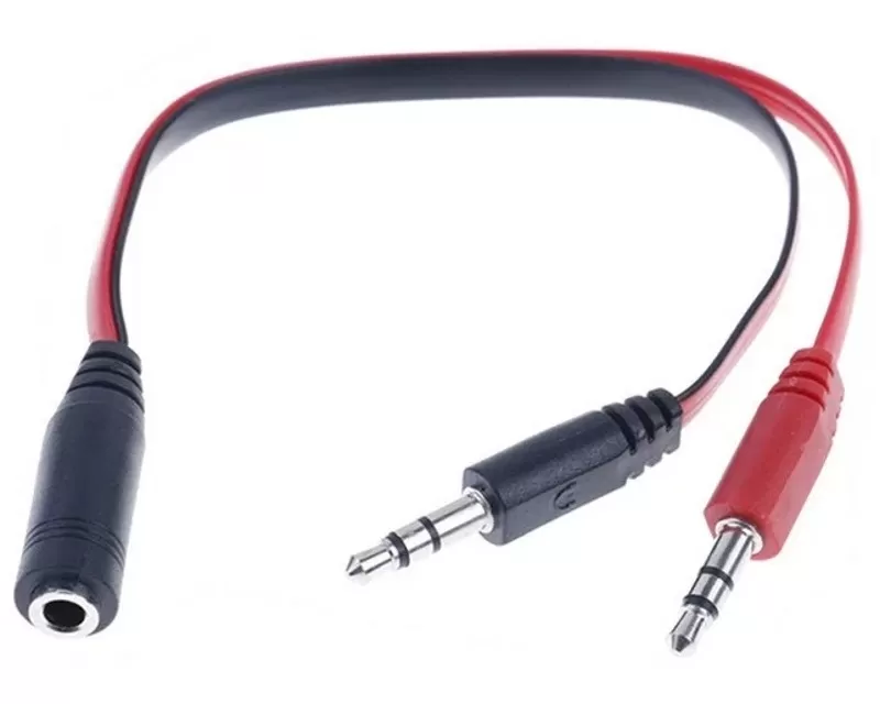 FAST ASIA Adapter Audio 3.5mm stereo jack (M) na 2x3.5mm ste