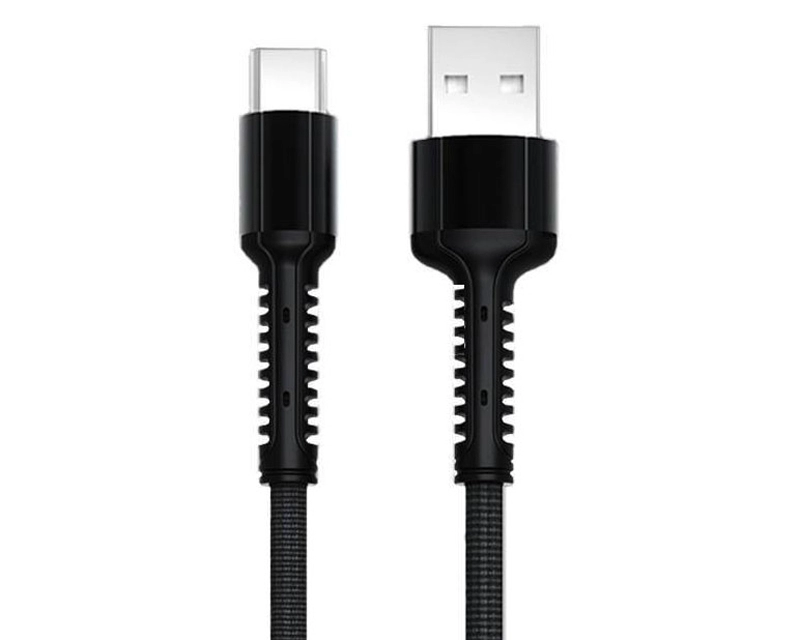 LDNIO LS64 Tip C USB Kabl 2.4A 2m crni