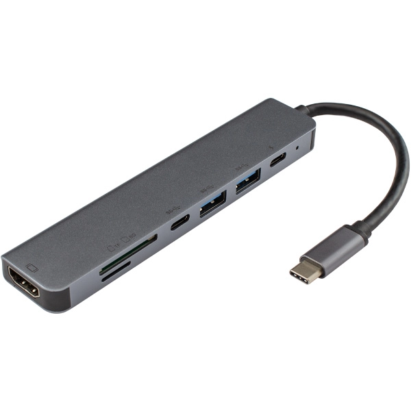 SBOX USB TYPEC-HDMI/USB3.0/SD+TF - 7u1