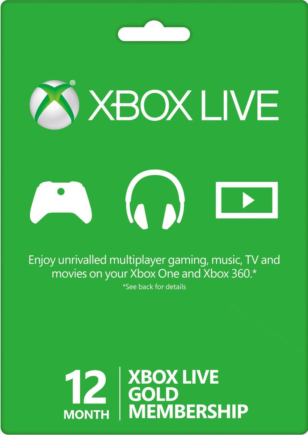 Xbox Live GOLD Subscription Card 12 EUROPE