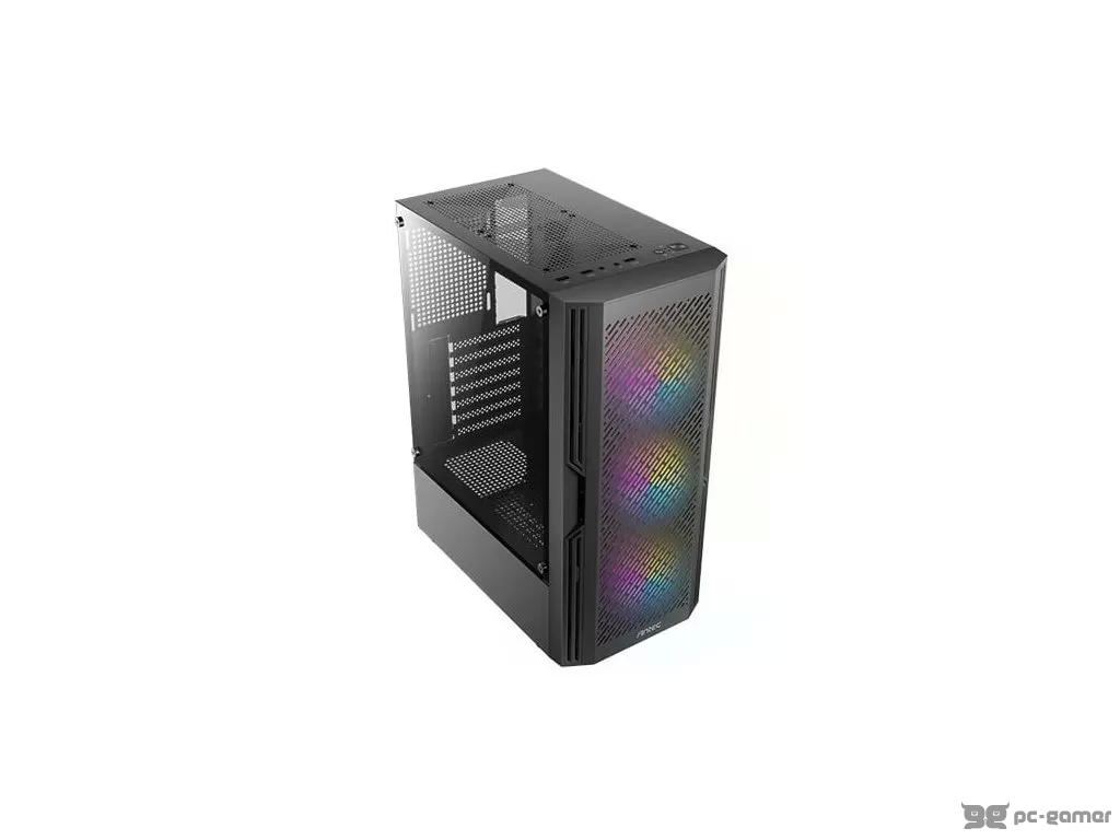 ANTEC AX20 Mid-Tower Gaming Case, 3 x 120 RGB fans, max 270mm GPU, USB 3.0/USB 2.0*2, Tempered glass