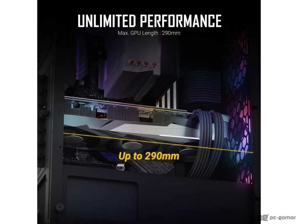 ANTEC NX360 Black Mid-Tower ATX Gaming Case, 3*120mm ARGB, 1*120mm rear, 290mm GPU lenght, USB 3.0