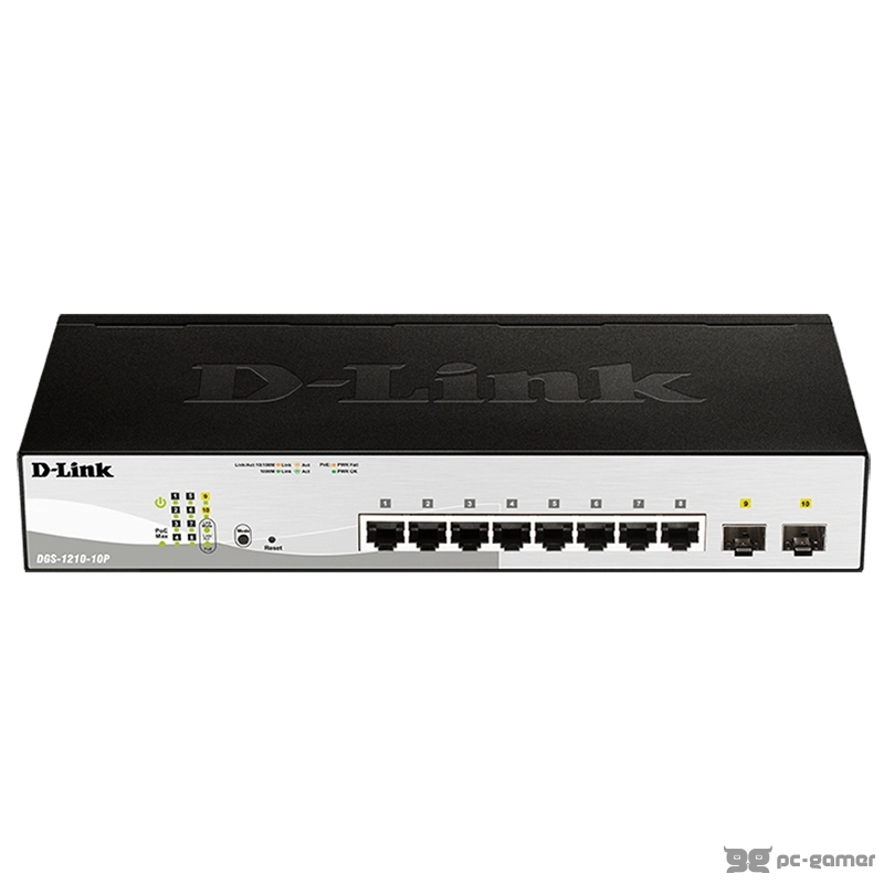 D-Link Switch DGS-1210-10P/E 10-Port Gigabit Smart