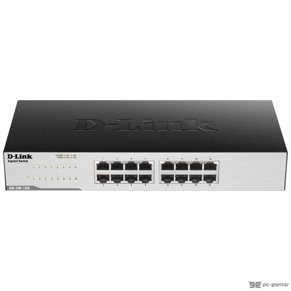D-Link Switch GO-SW-16G 16-Port 10/100/1000Mbps Gi