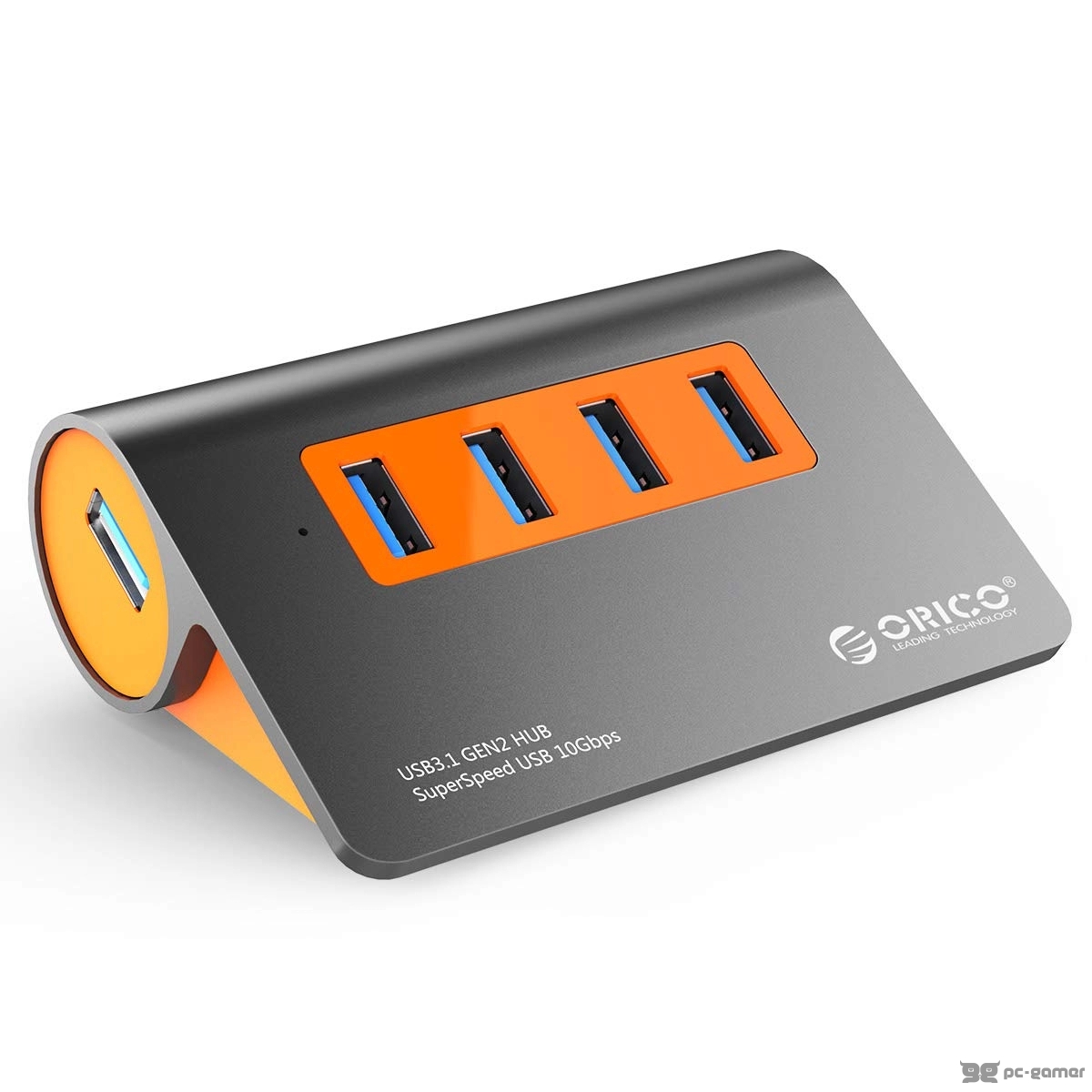 Orico 7-portni USB 3.0 hub dark gray+orange(M3H4-G2-EU-OG)