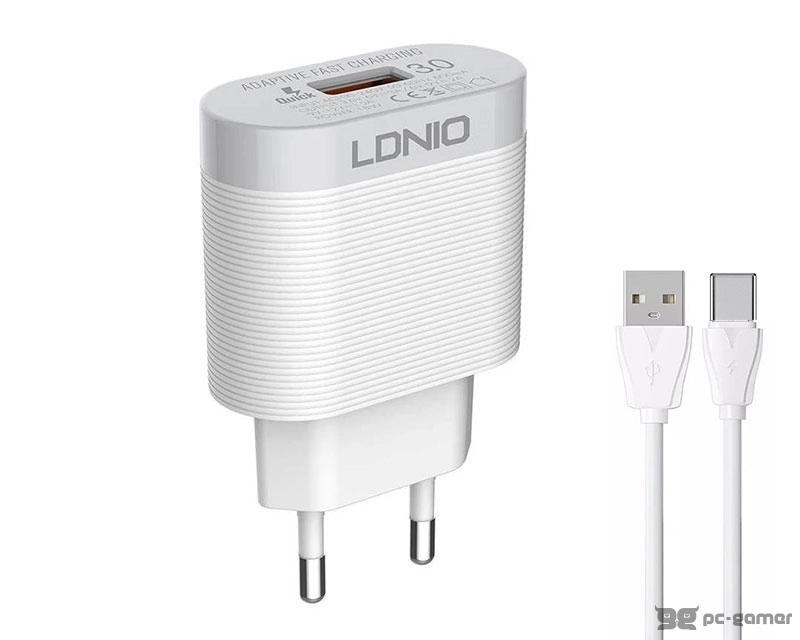 LDNIO A303Q USB Tip C QC 3.0 Fast Charging  punja
