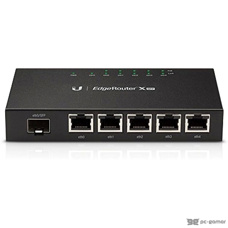 UBIQUITI ISP EdgeRouter X, 6-port, POE, SFP, EU, 5*Gigabit RJ45,1*Gigabit SFP, Passive PoE