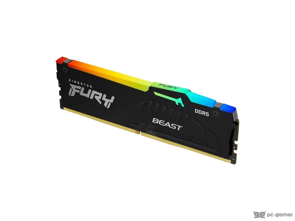 KINGSTON FURY Beast RGB 16GB DDR5 6000MT/s, 1.25V, CL36, EXPO, XMP