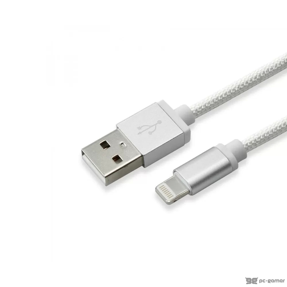 Sbox USB iPh.7 M/M 15M Blister Srebrni 