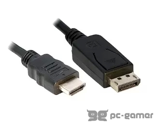 E-GREEN DisplayPort (M) - HDMI (M) 1.8m crni