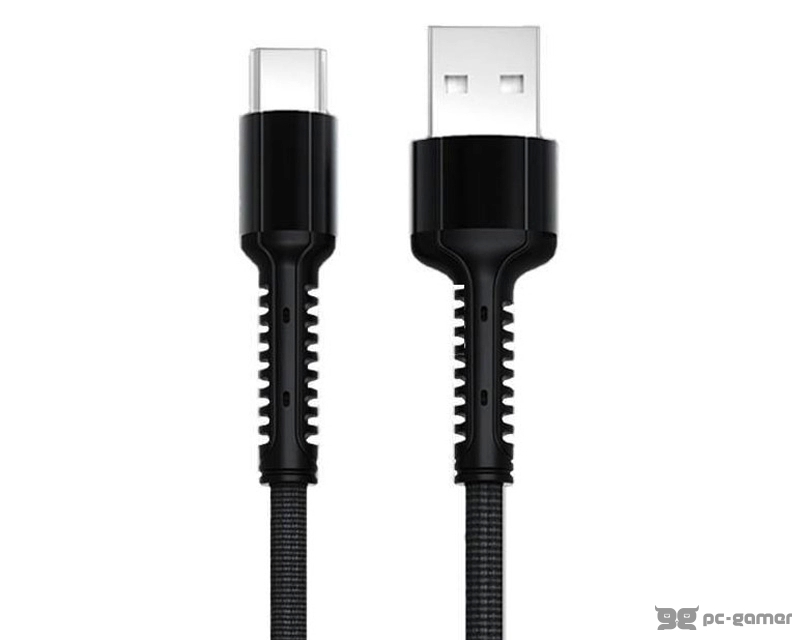 LDNIO LS64 Tip C USB Kabl 2.4A 2m crni