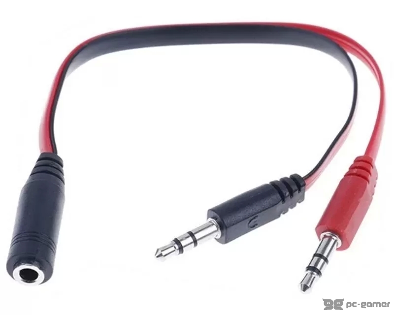 FAST ASIA Adapter Audio 3.5mm stereo jack (M) na 2x3.5mm ste