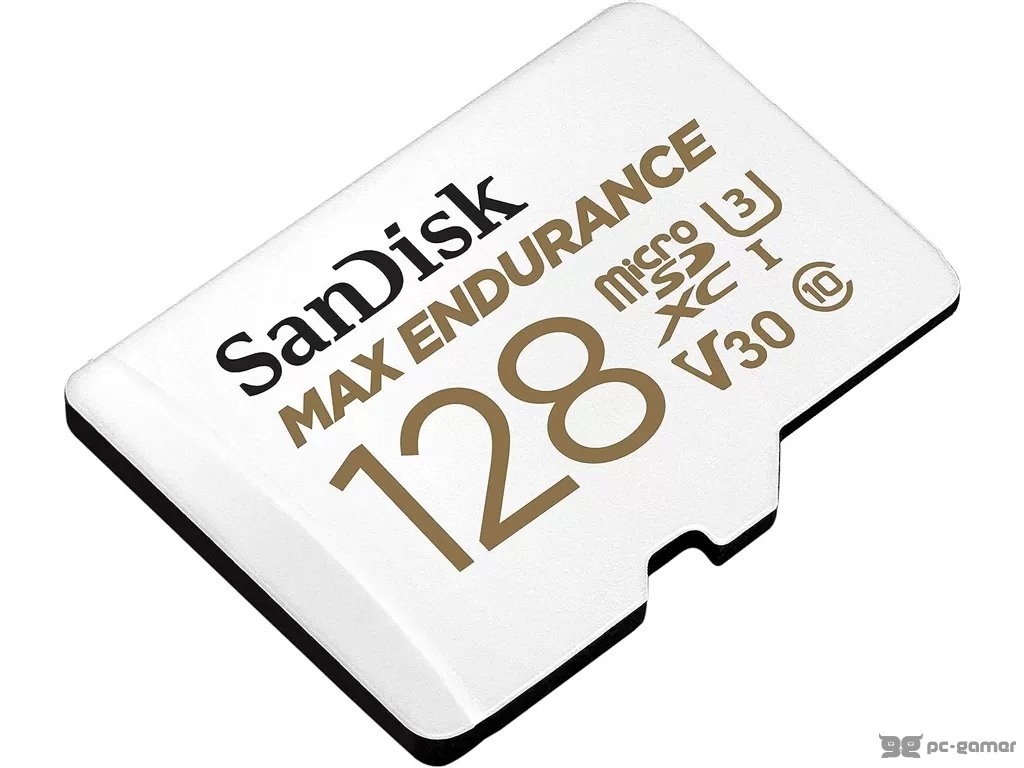 SanDisk MAX ENDURANCE 128GB microSDXC + SD Adapter, 60.000 Hours