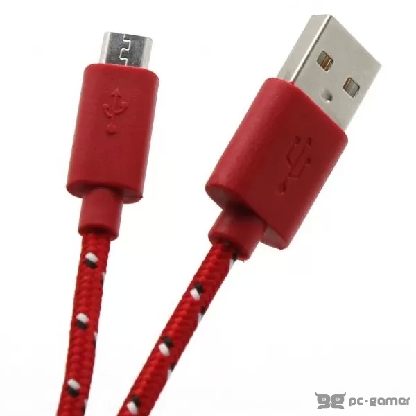 SBOX USB-MICRO M/M 15M BLISTER RED 10315R