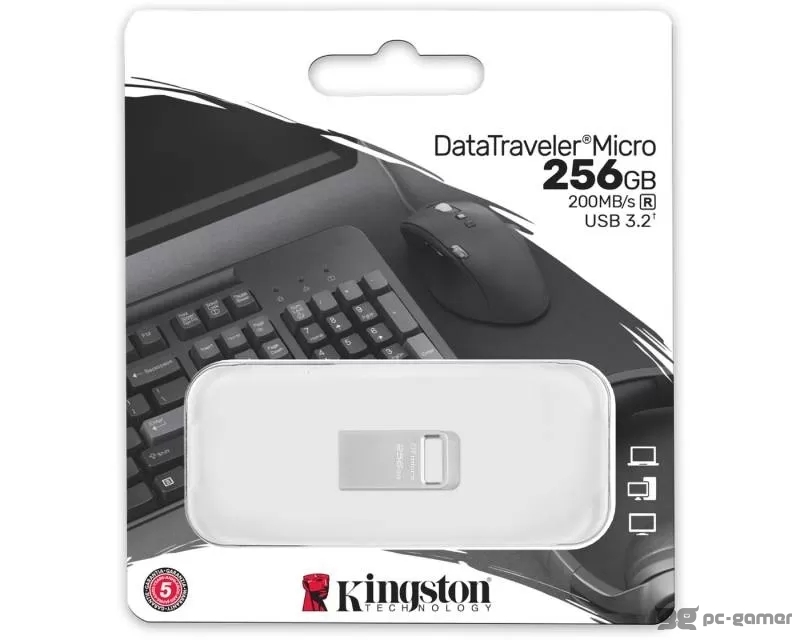 KINGSTON 256GB DataTraveler Micro USB 3.2 flash DTMC3G2/256